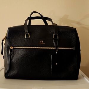 Henri Bendel Leather Messenger/Computer Bag w/Free Packing Cubes